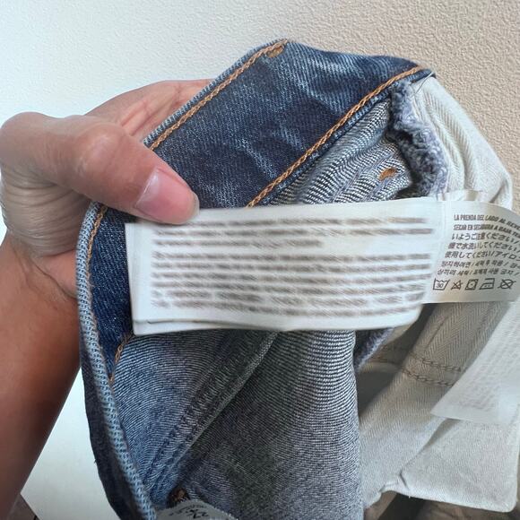 Abercrombie & Fitch the '90s Straight Leg Mid Rise Raw Hem Classic Jeans 27/4L - Picture 8 of 9